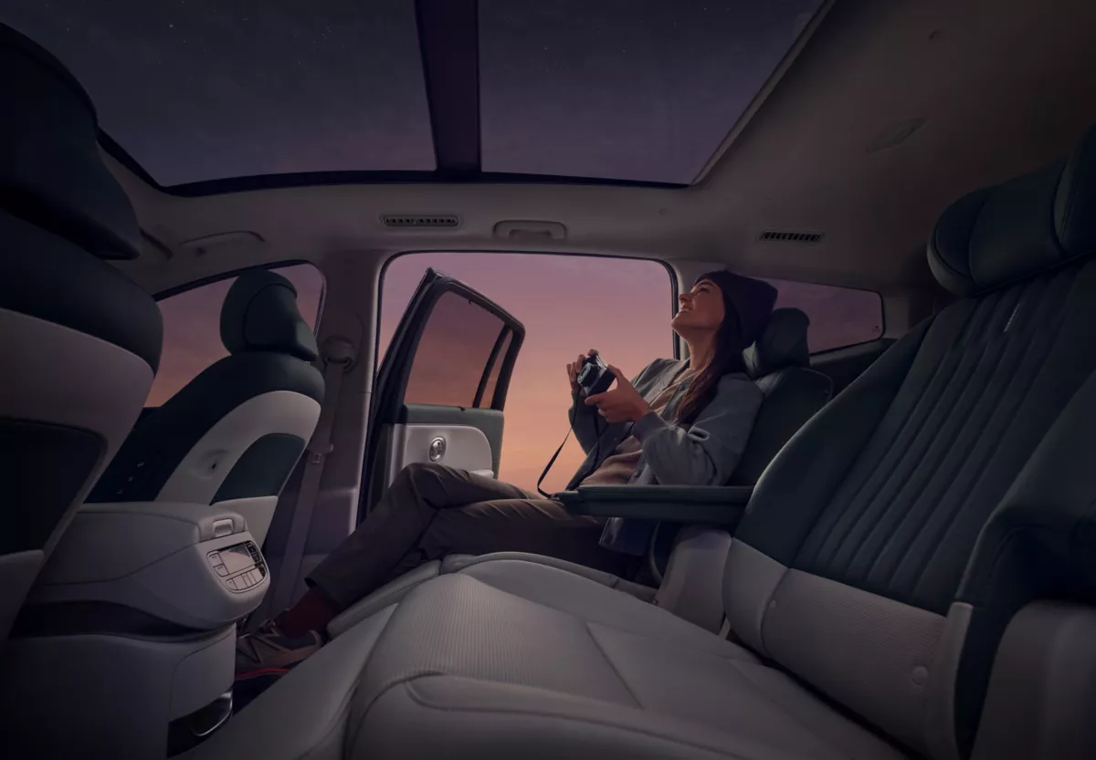 Relaxstol med benstöd i Hyundai IONIQ 9