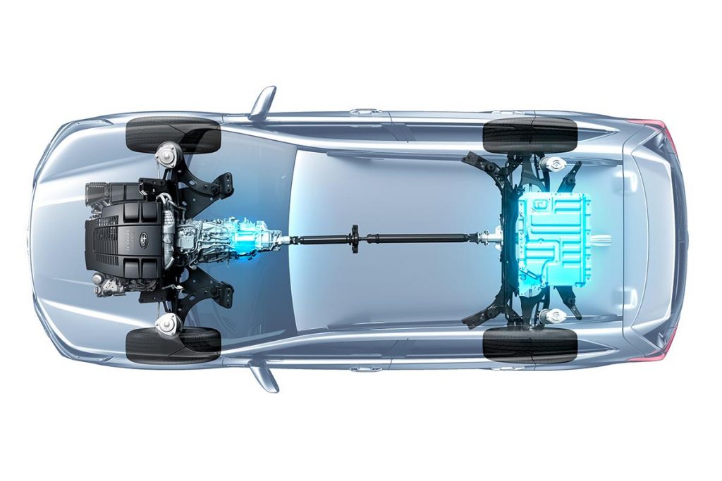 Illustrerad bild på Subaru XV e-motor