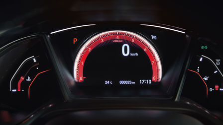 Honda Civic VTEC-teknik hastighetsmätare