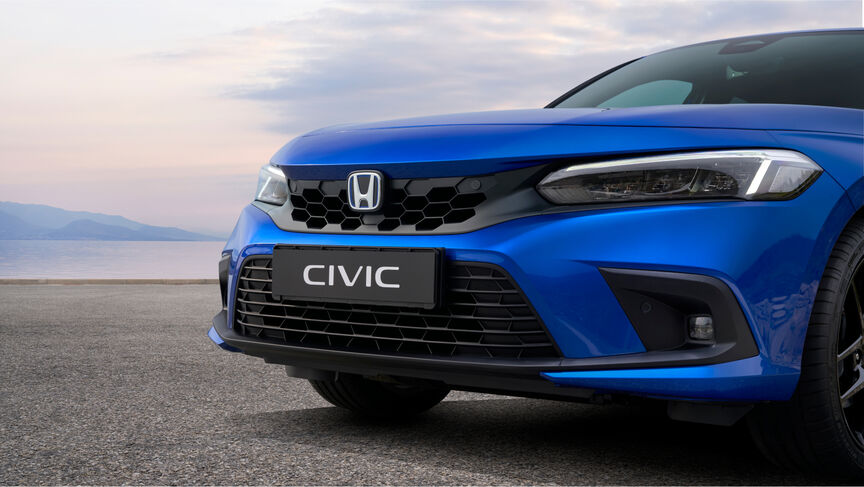 Honda Civic sport i blå färg