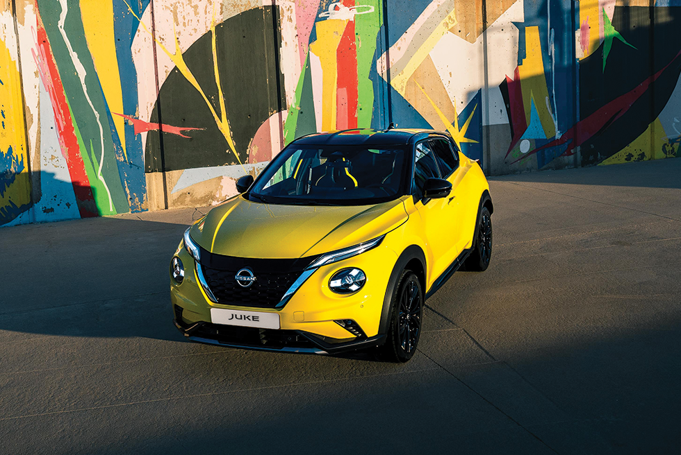 Nissan Juke gul exteriör