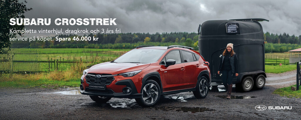 Subaru Crosstrek - kompletta vinterhjul, dragkrok och fri service på köpet