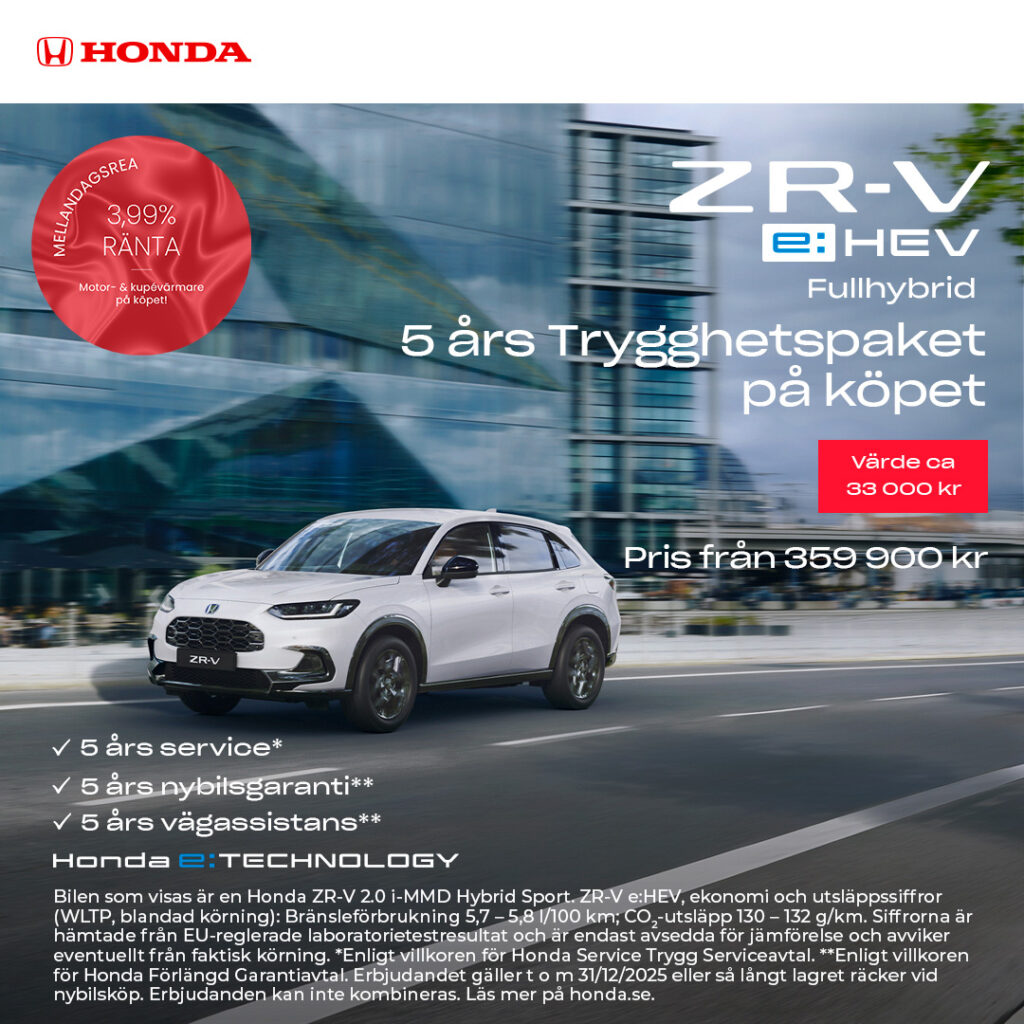 Mellandagsrea - Honda ZR-V