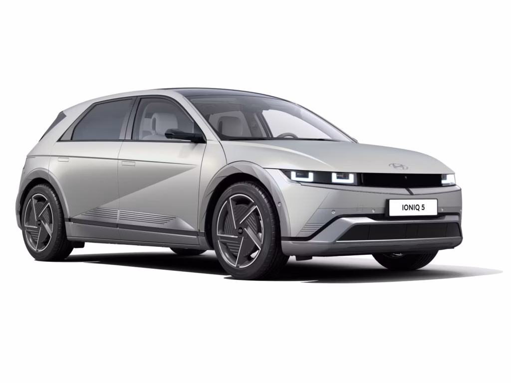 IONIQ 5 2025 Advanced i Gravity Gold med digitala ytterbackspeglar och soltak