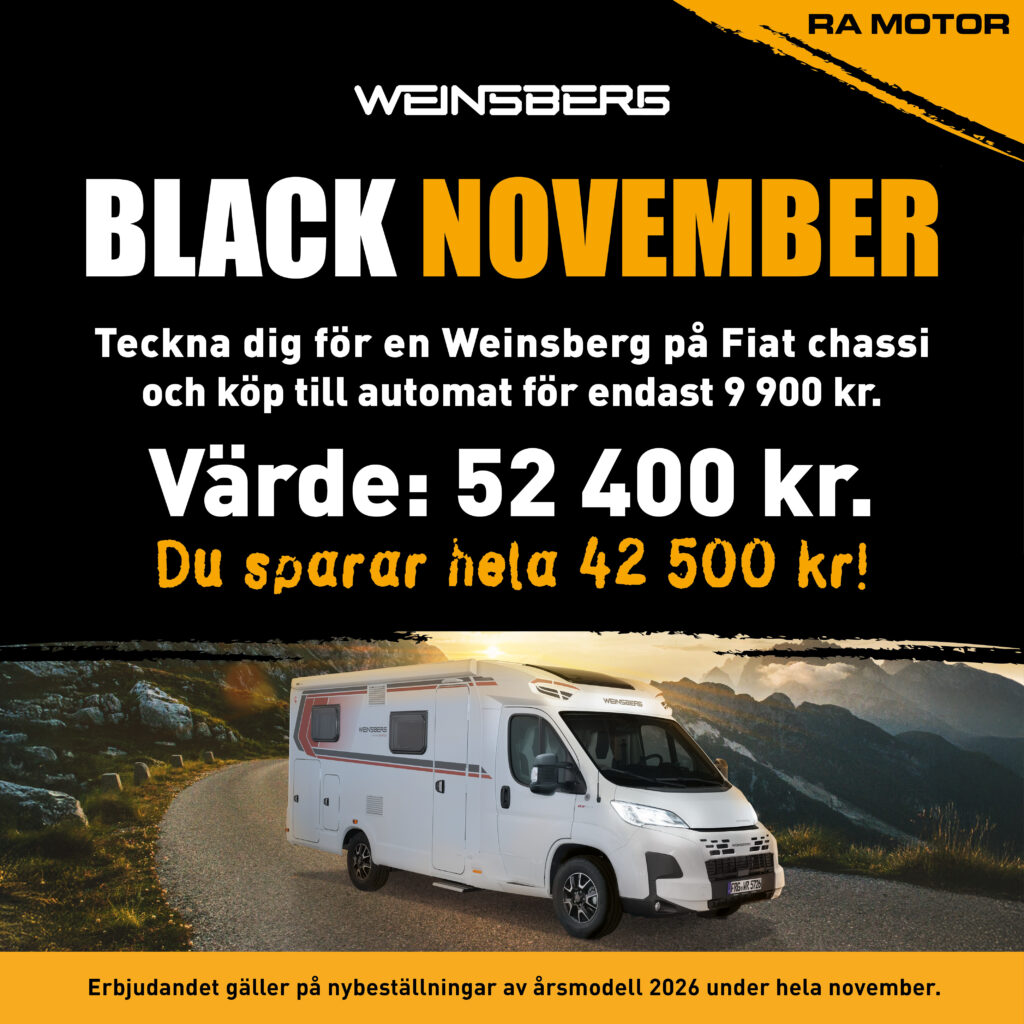 Black Friday Weinsberg Husbil