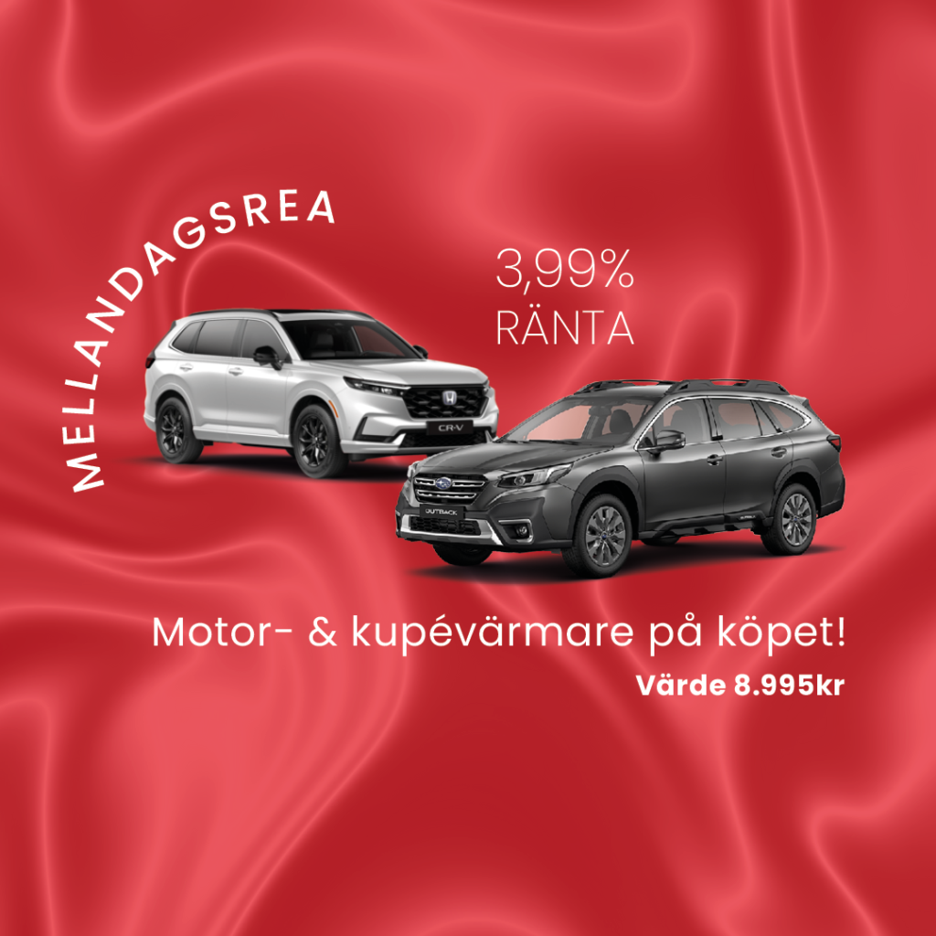 Mellandagsrea - Honda & Subaru