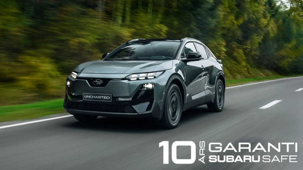 Subaru Safe - 10 års Trygghetsgaranti. BIld på nya Uncharted